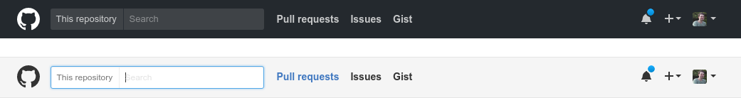Restore Github Light Header