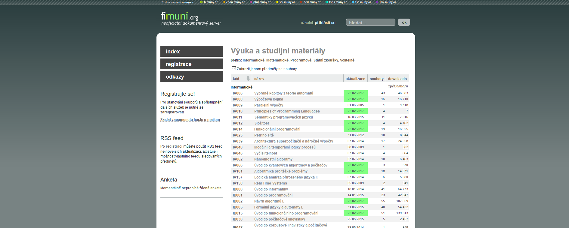 FI.MUNY.CZ - revamped