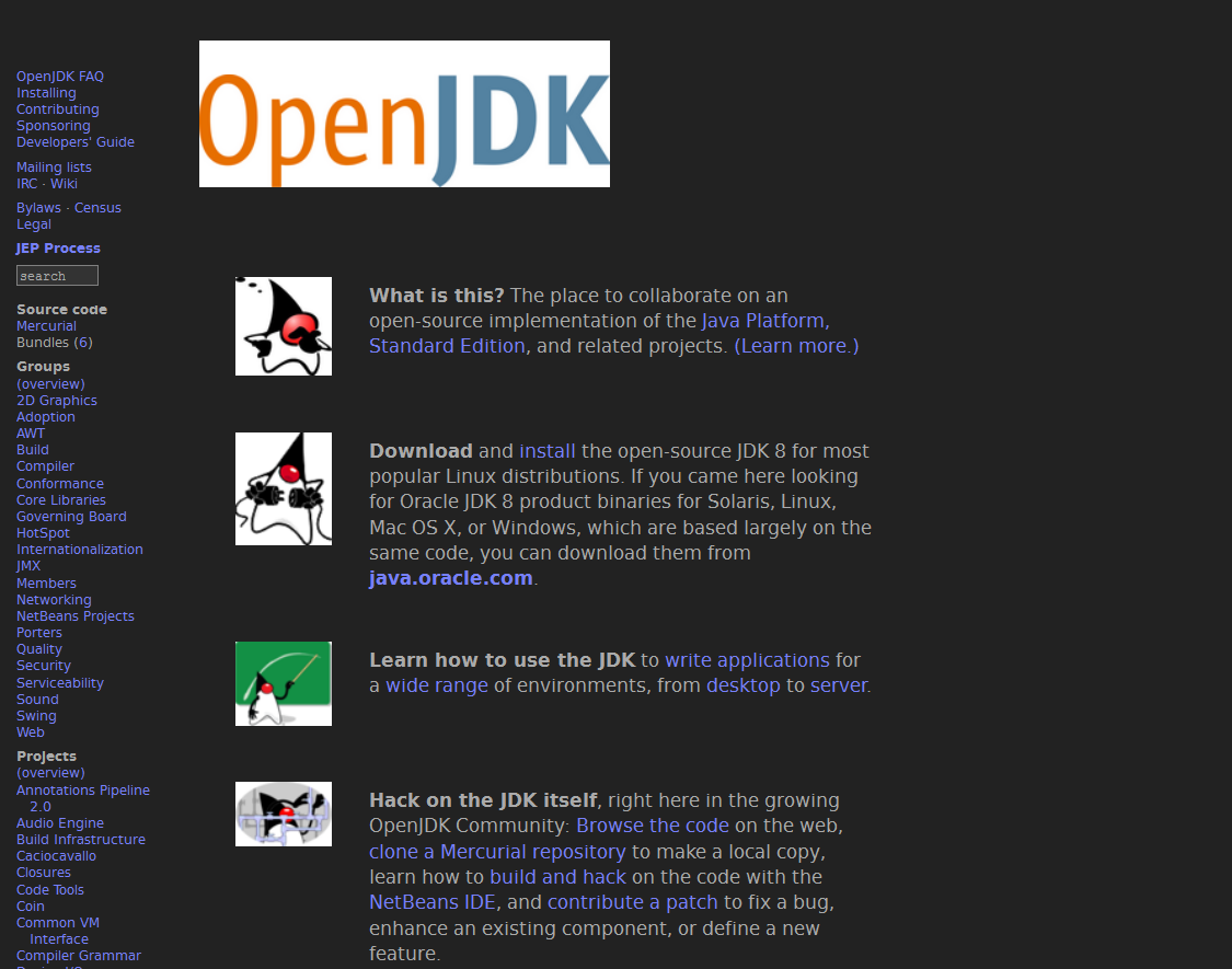 OPENJDK.JAVA.NET | DARKNESS