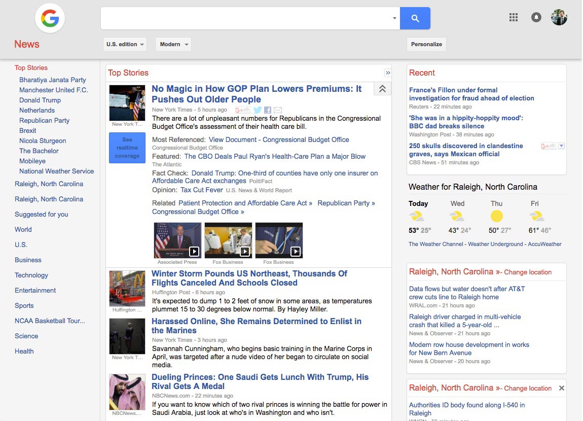 Google News - Material Design