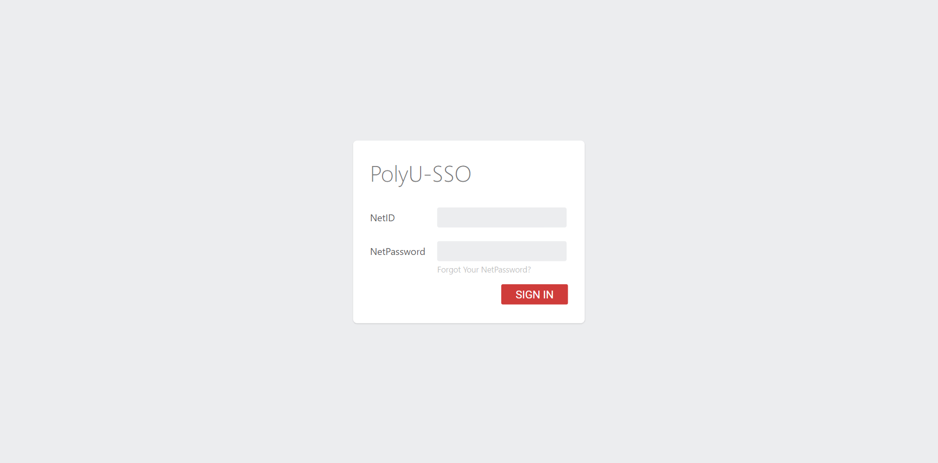 PolyU Online Services - Redesign