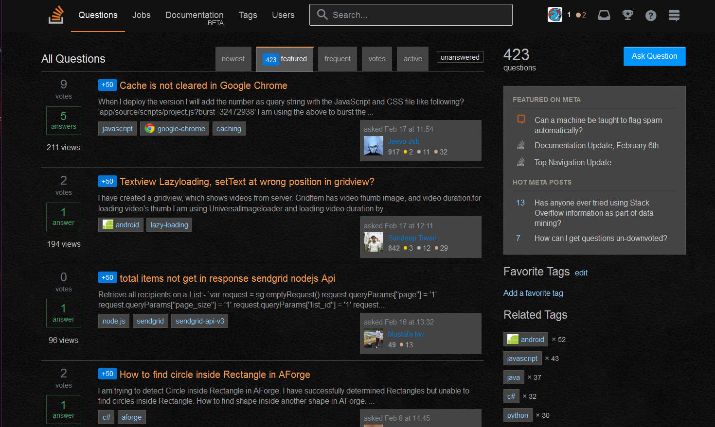 STACKOVERFLOW | DARKNESS