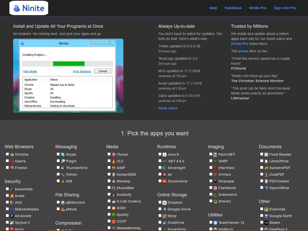 The Dark and Flat - Ninite