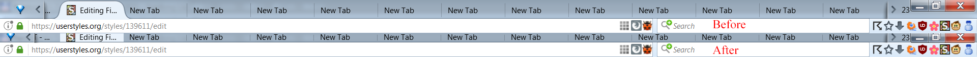 Firefox Rectangular Tabs