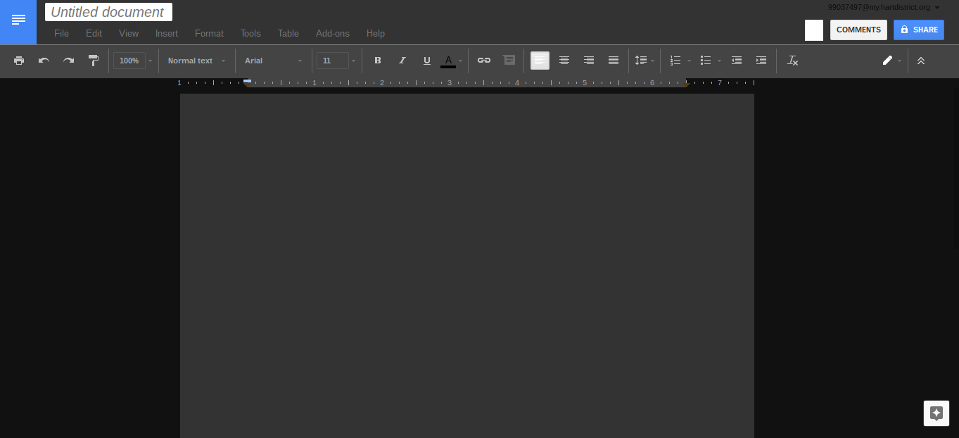 Google Drive Night Mode