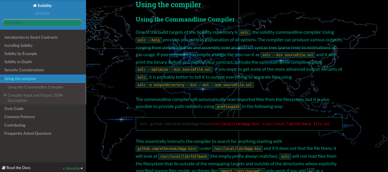 Night Ethereum solidy docs