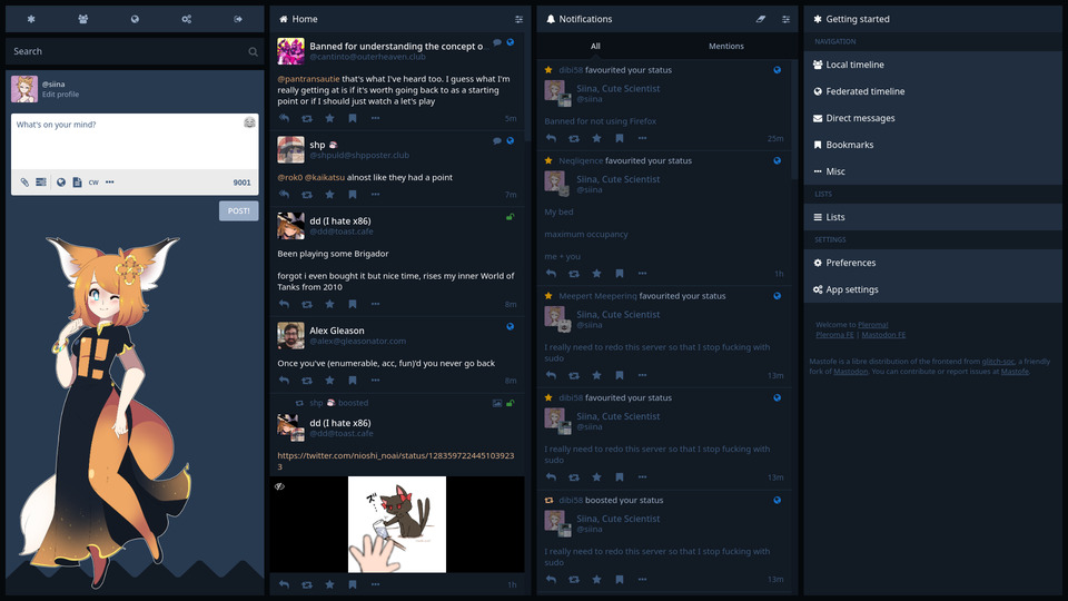 Mastodon & Glitch-soc Variable Width