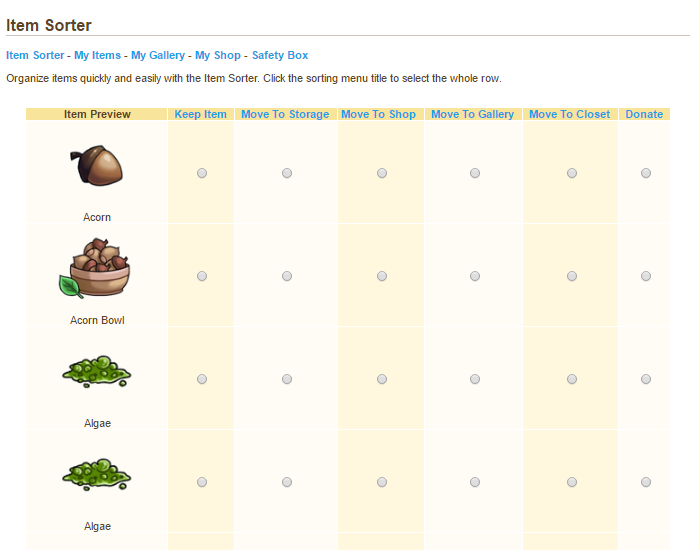 Item Sorter Tweak