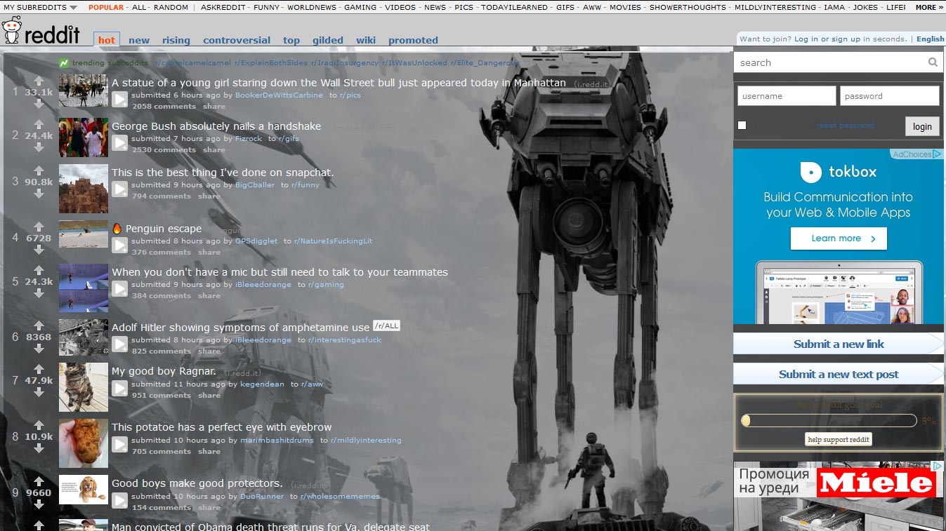 Star Wars Battlefront AT-AT for reddit.com