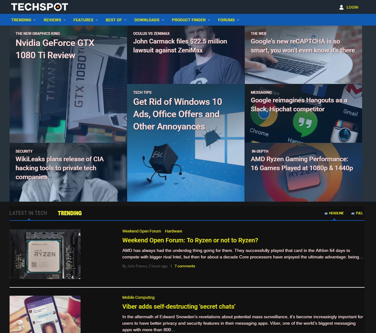 My Techspot dark