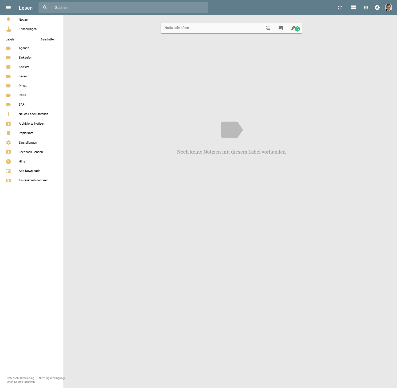 Google Keep Compact