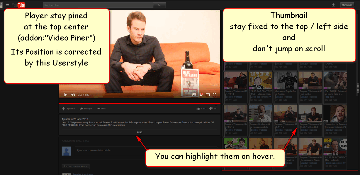 DEPRECATED - YouTube WideScreen Dark  v.12