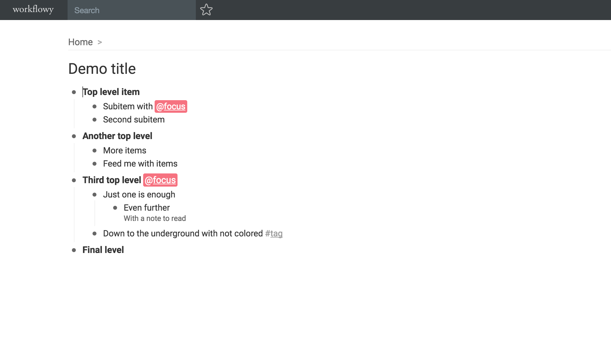 WorkFlowy Excellent Pack