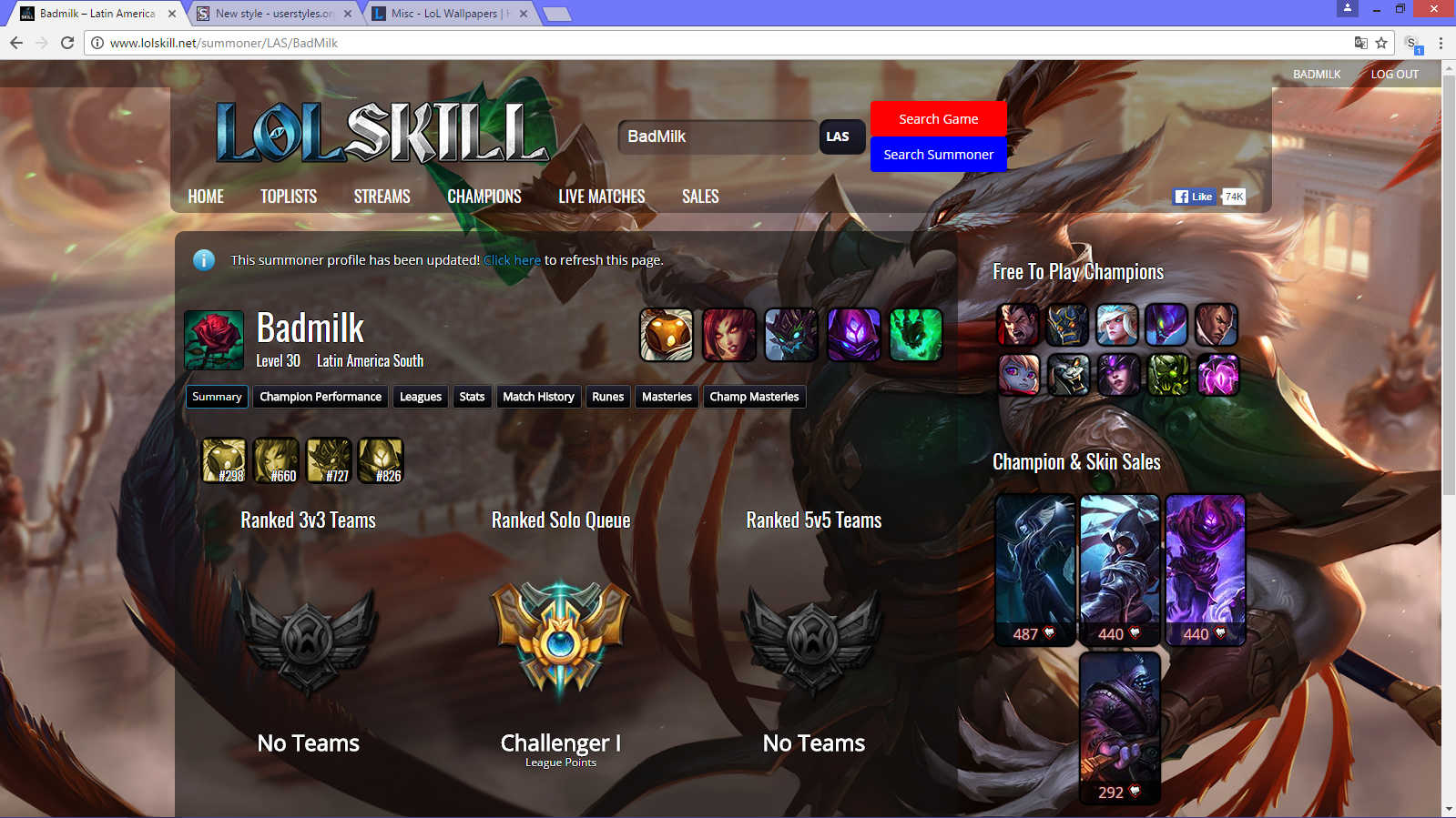 LolSkill new style / Azir skin