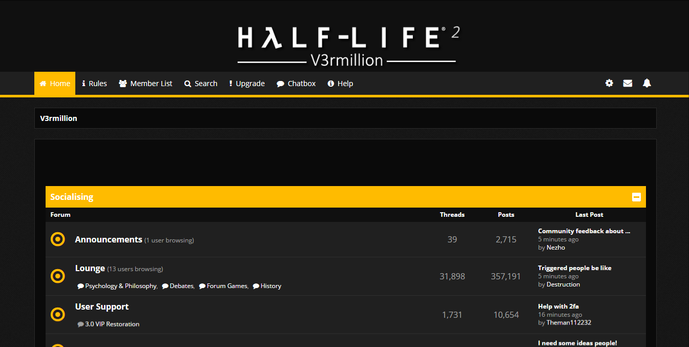 Half life x V3rmillion