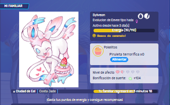 Eldarya Sylveon de familiar