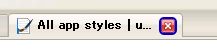 Tab-Close-Button on Hover (blue)