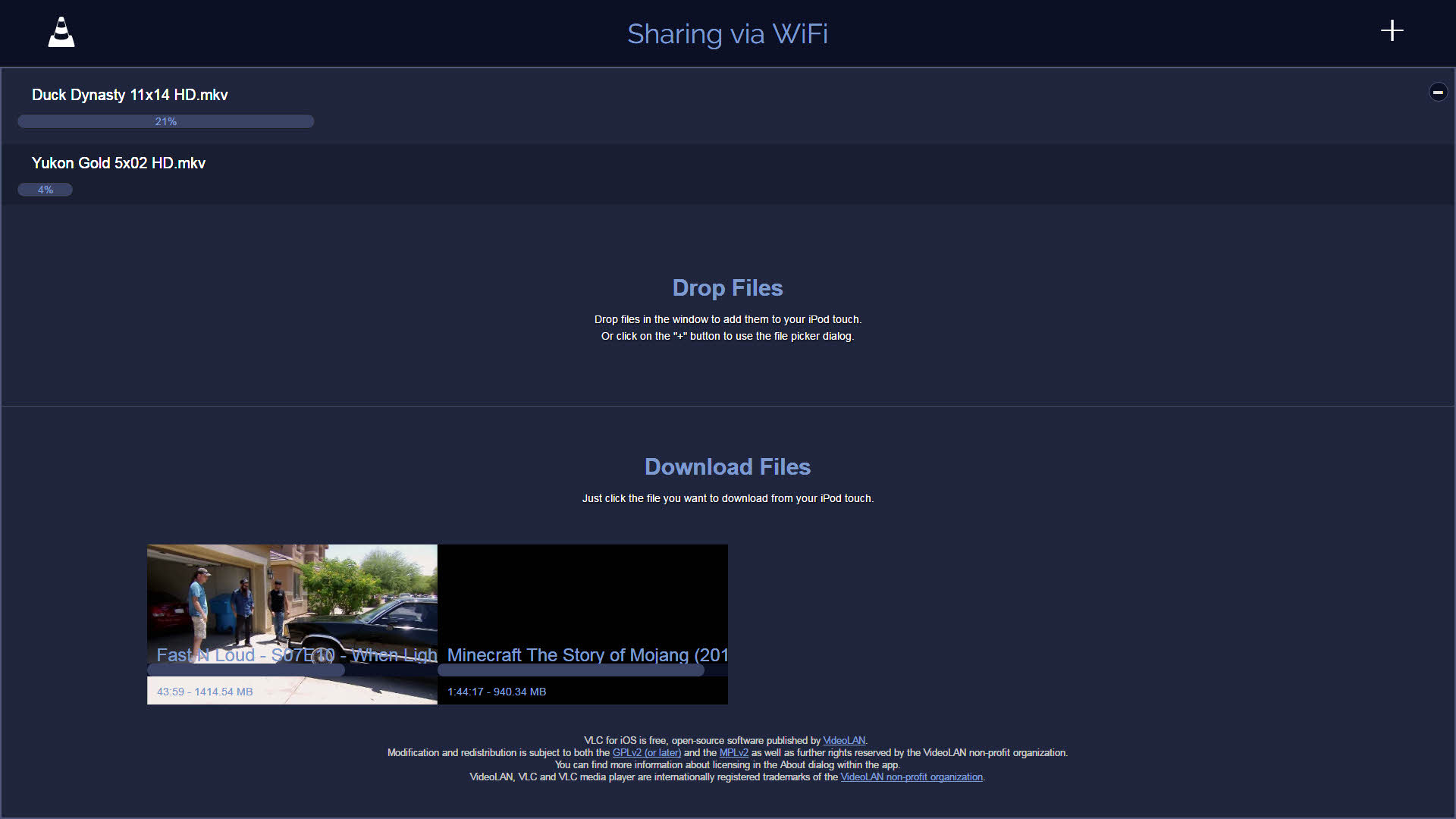 VLC App Local Blue Theme (-DestructiveBurn-)