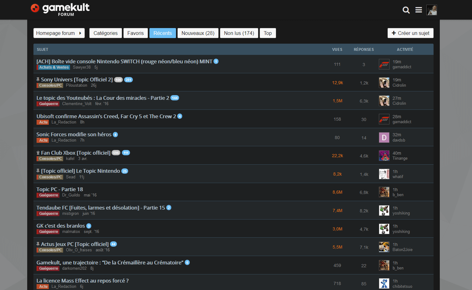 Gamekult forums dark