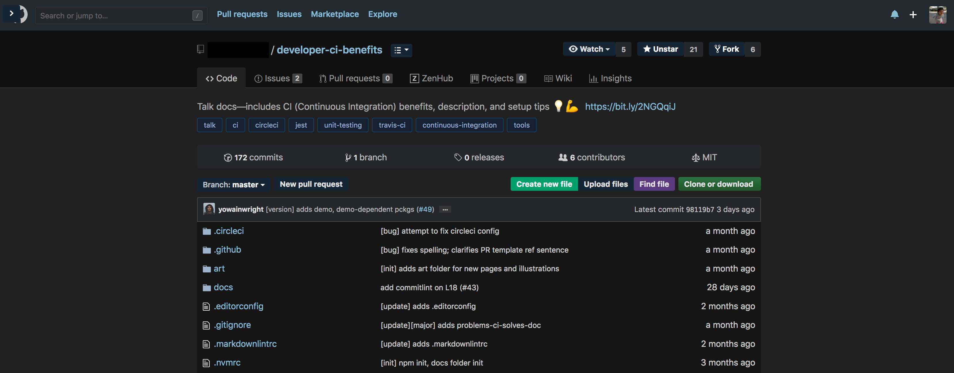 GitHub Ice Dark