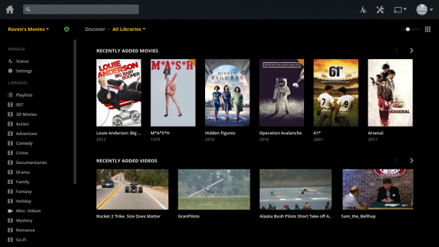 Plex Web App - Basic Black