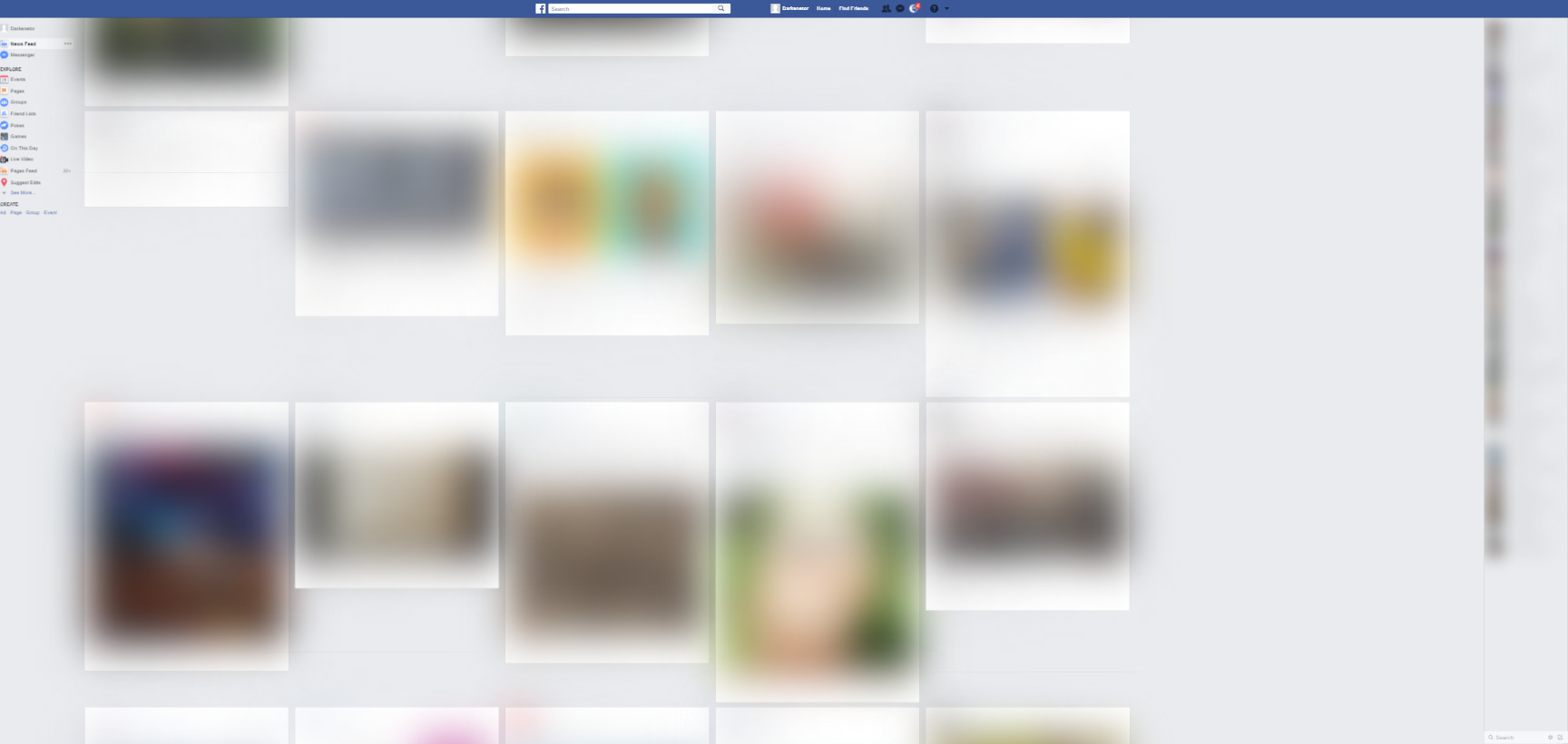Multi-Column Widescreen Facebook - Ultrawide ready