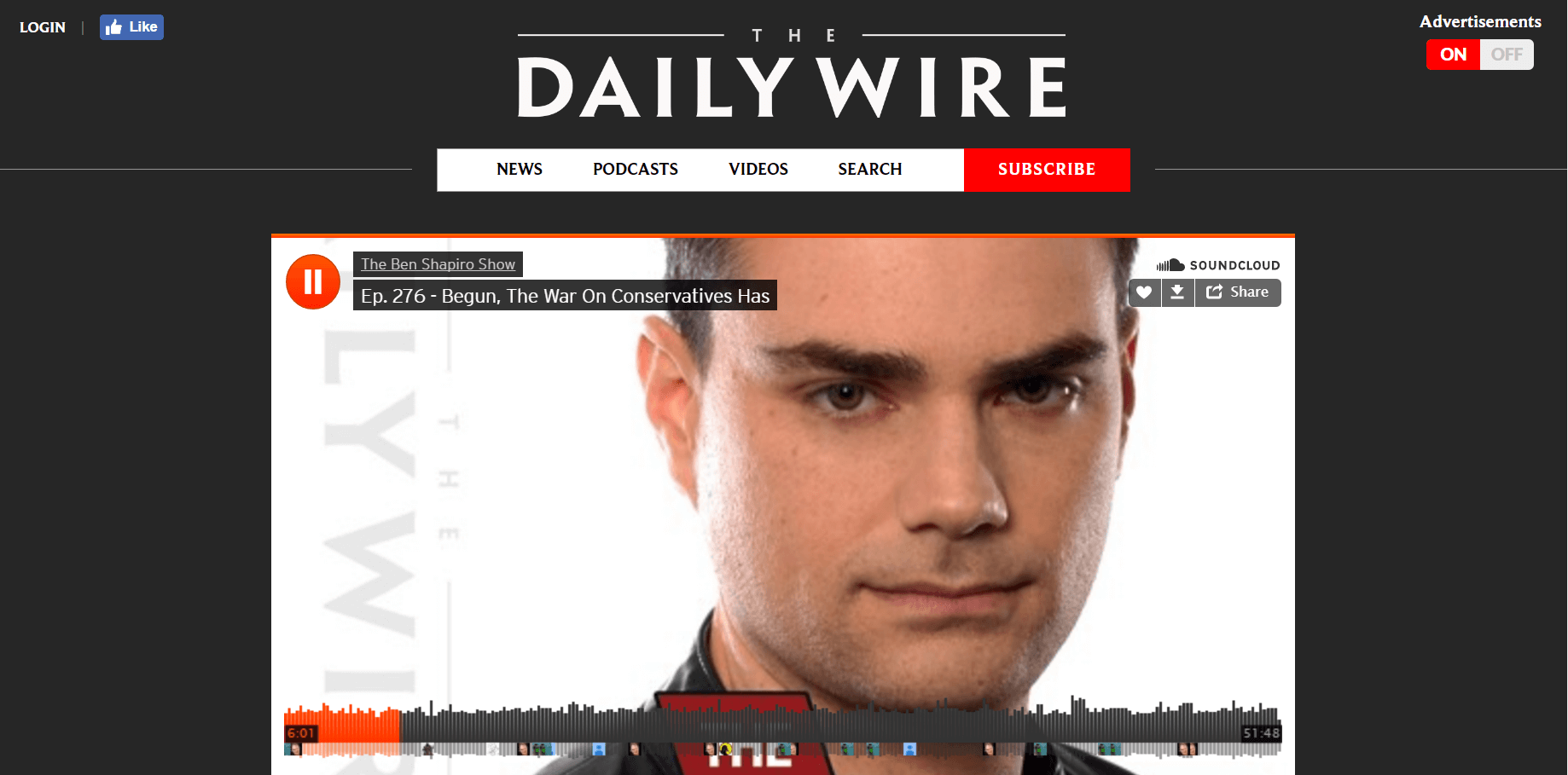 TheDailyWire Dark Theme