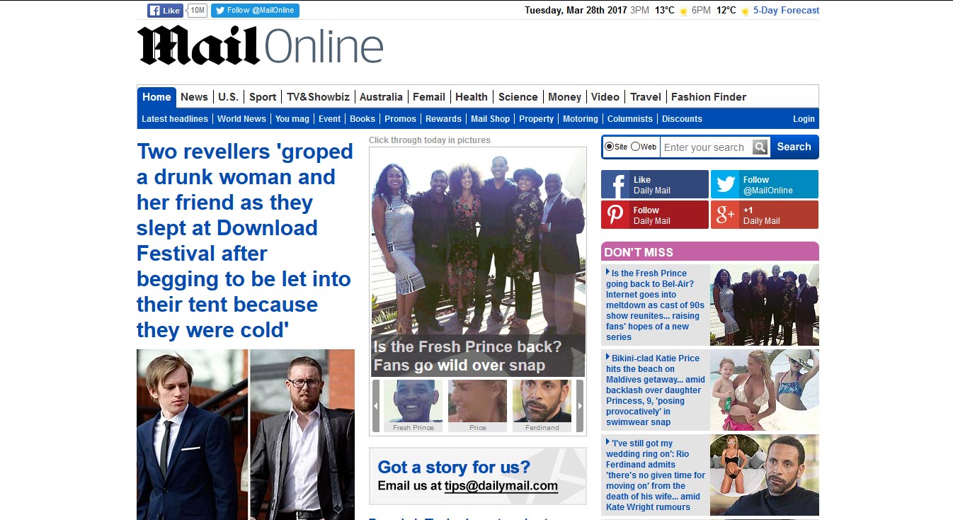 No Ads - dailymail.co.uk