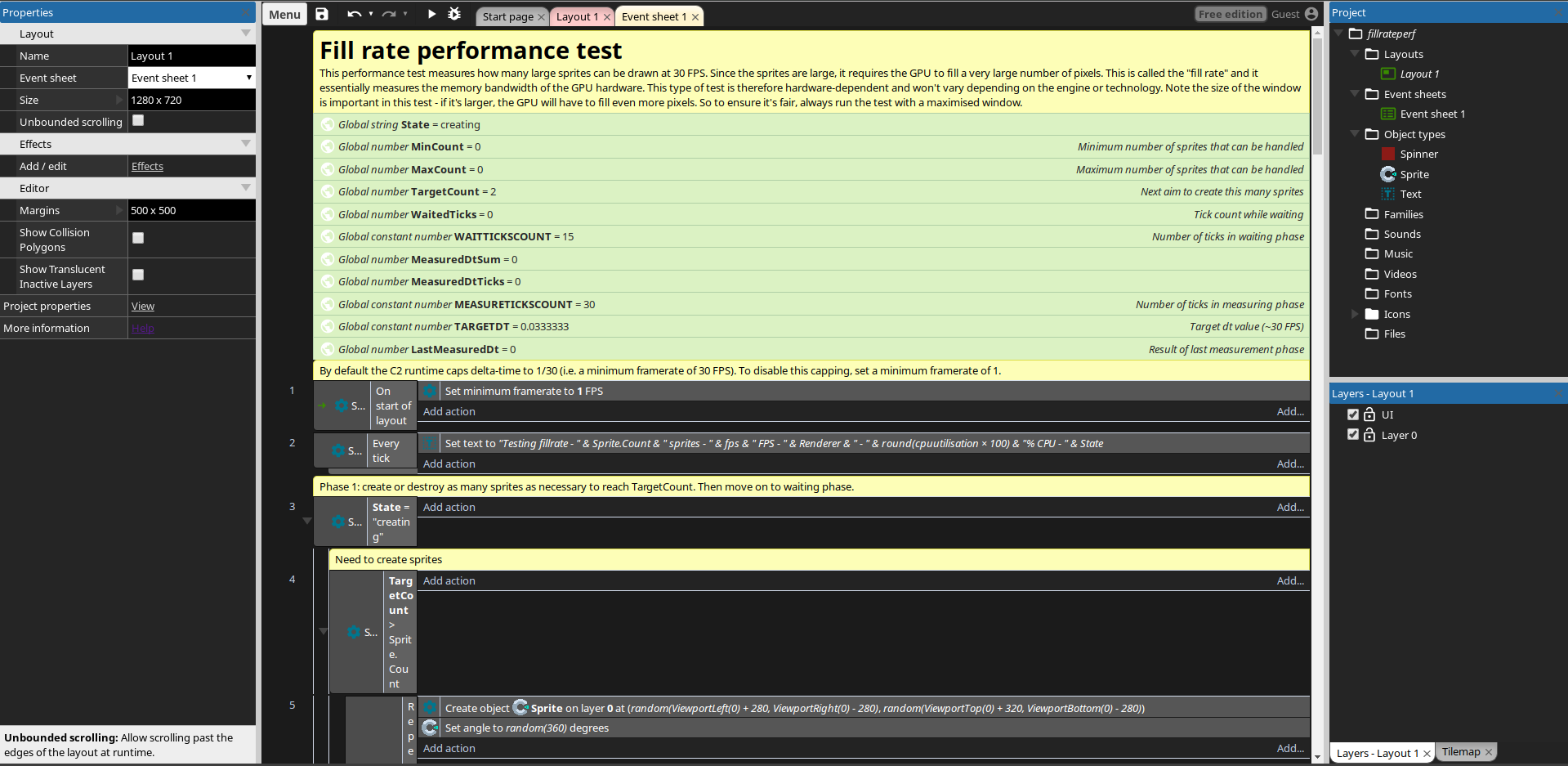Contruct 3 Editor