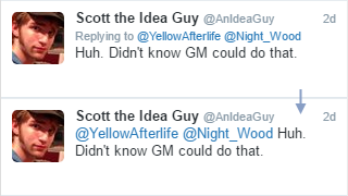 TweetDeck - Revert "replying to" change