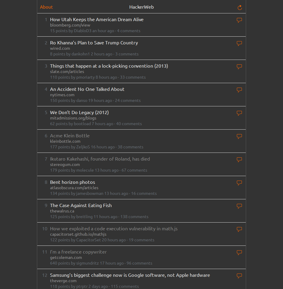 hackerwebapp - dark