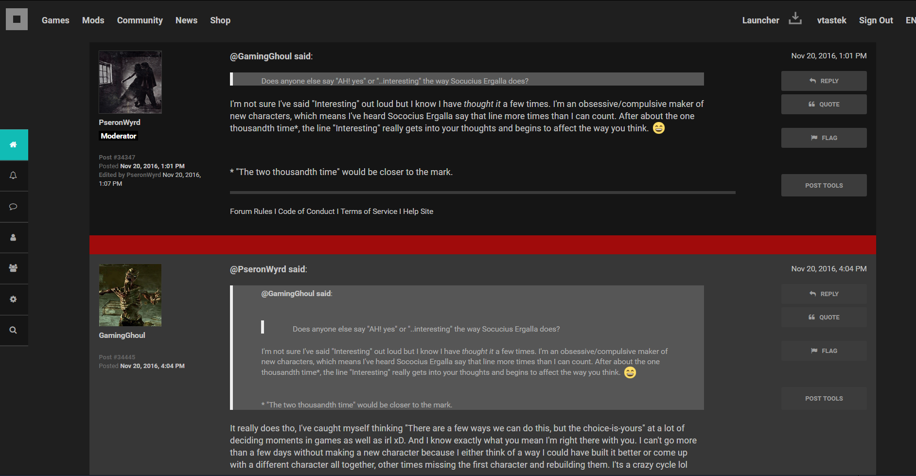 BGS (red&gray) for Bethesda.net DARK THEME ONLY