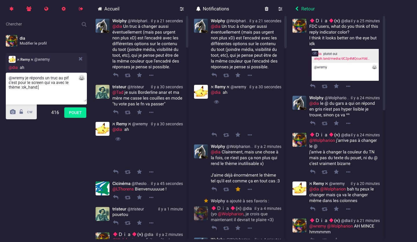 Mastodon: Flat, Dark and Colourful!