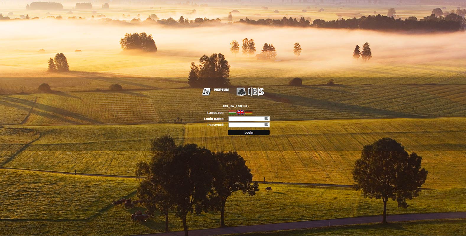 IBS NEPTUN Customizable Minimal Login