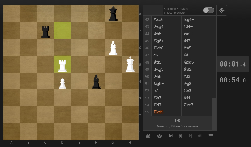 Lichess.org Bigger Analysis Board Clock