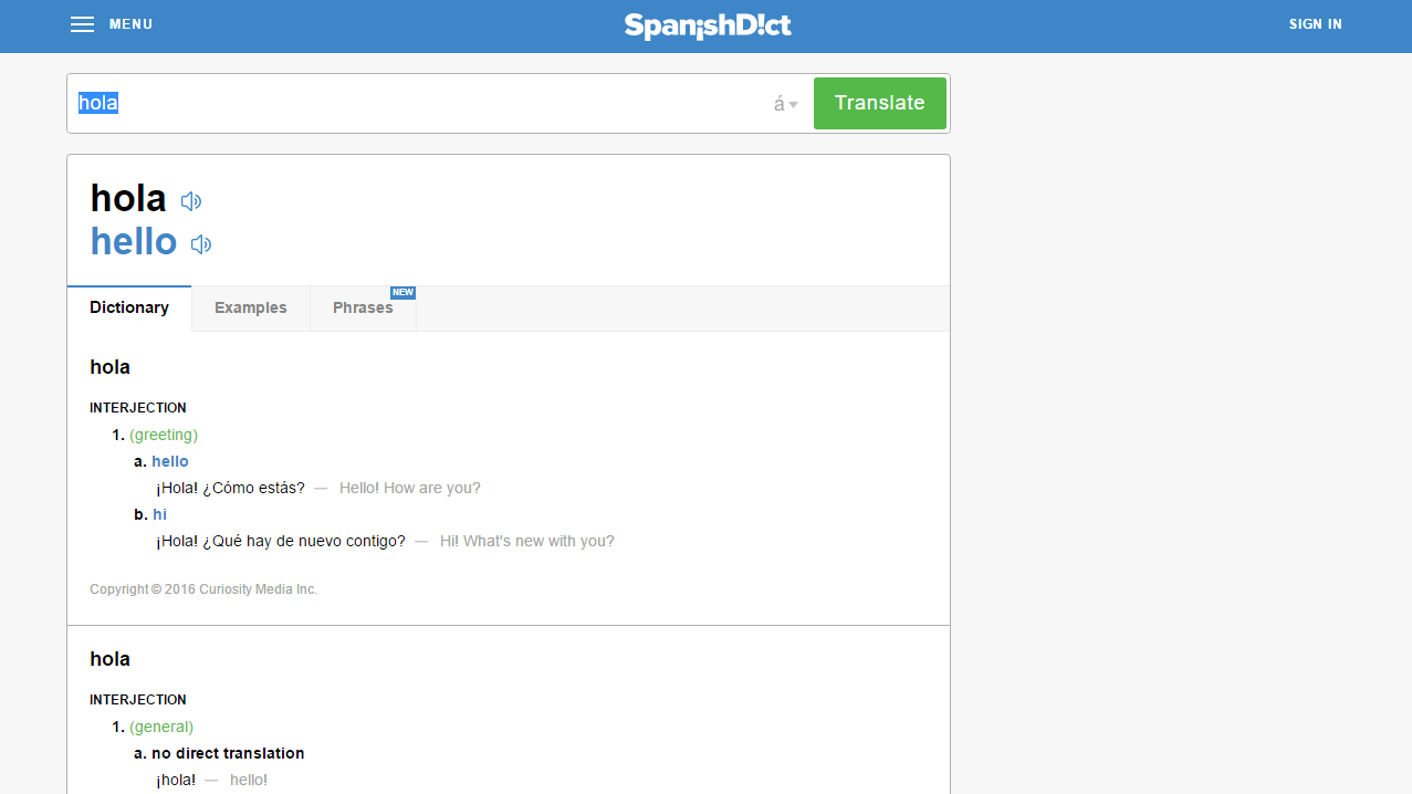 SpanishDict Minimalist