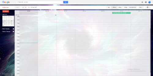 Google Calendar Background Image