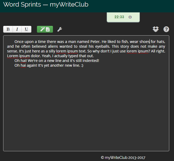 MyWriteClub Dark Theme (with Indentation)