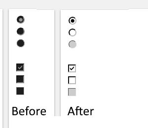 Checkbox radio button fix for windows dark themes