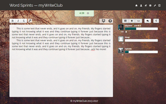 MyWriteClub Trees Theme