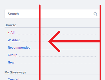 SteamGifts Smaller Side Bar