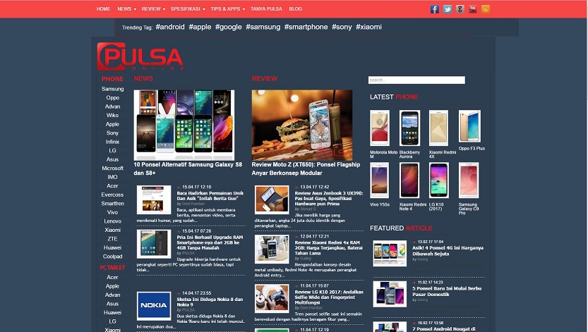Tabloid Pulsa slightly dark