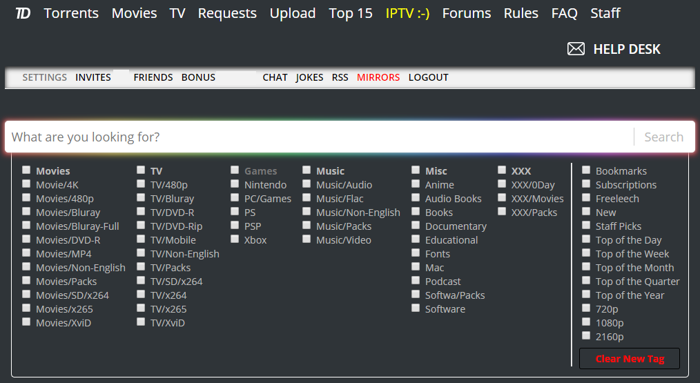 TorrentDay(.eu .com .me .ru .af) very lite grey