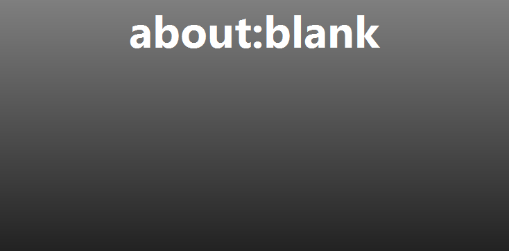 Ultimate about:blank