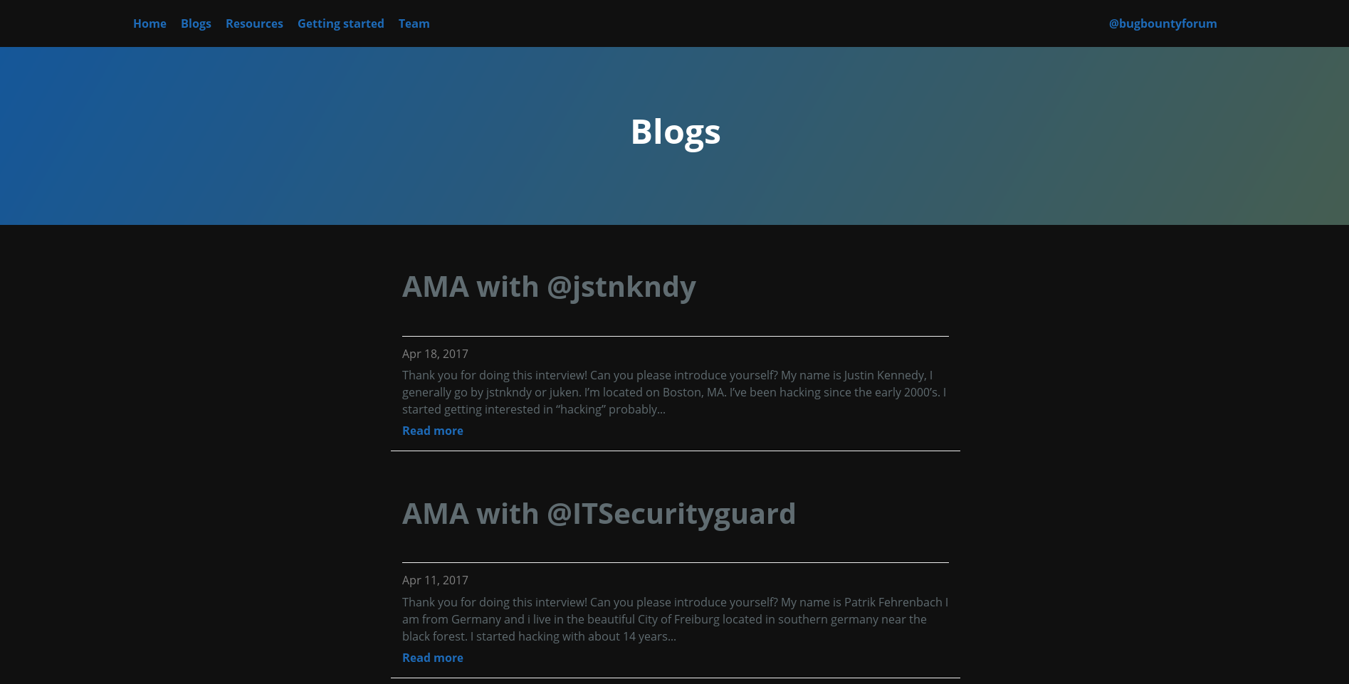 bugbountyforum.com Dark