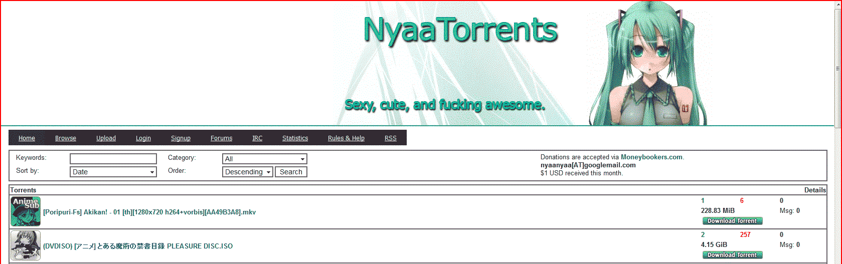 NyaaTorrents MaxScreen (min. 1280px)