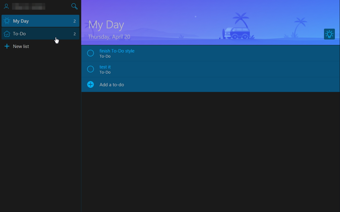 Microsoft To-Do Winternight