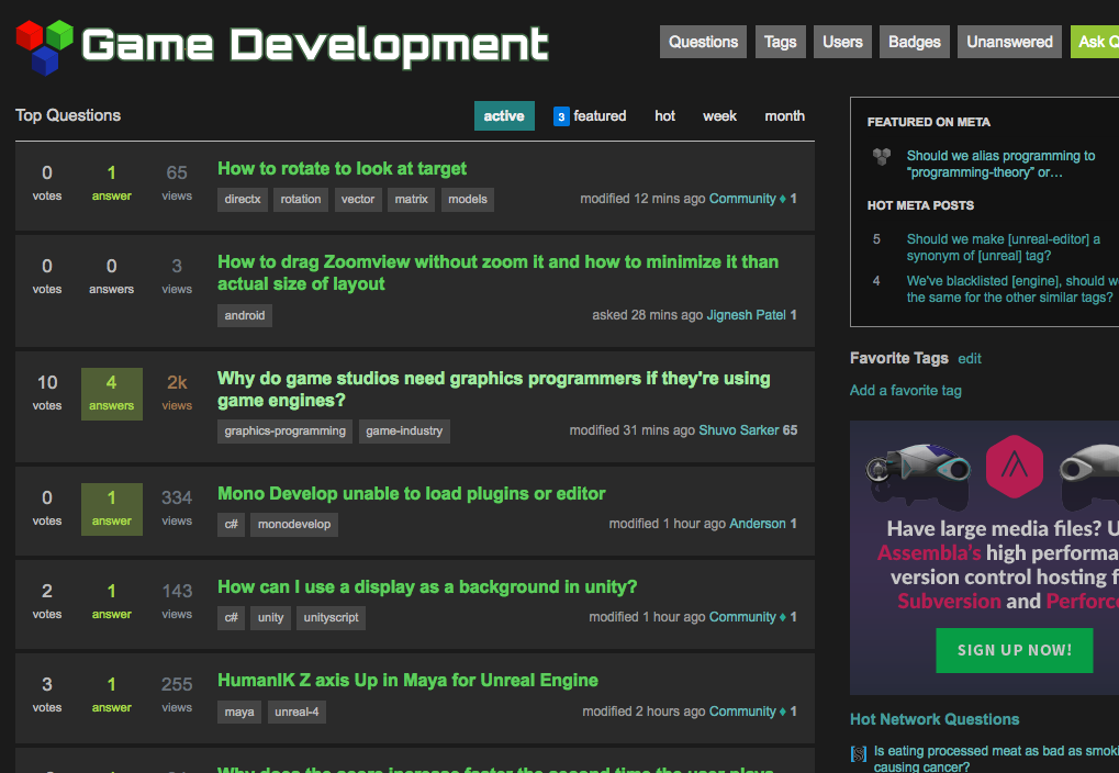 GameDev.SE Dark