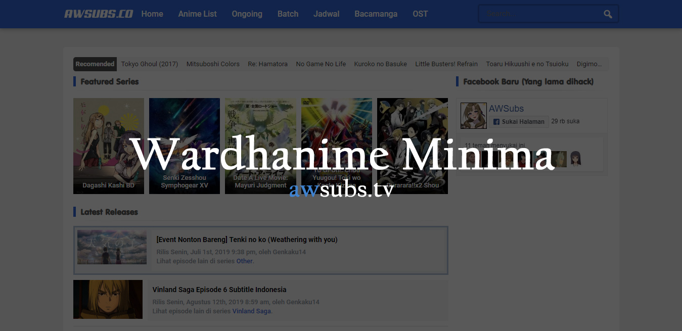Wardhanime / Awsubs Minima v1.6