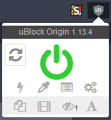 Firefox uBlock Origin Simple UI
